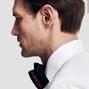 Eton Blue Velvet Bow Tie – Ready Tied